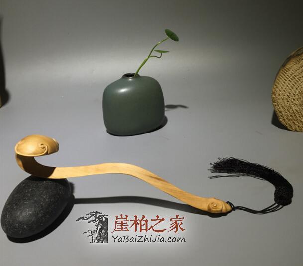 太行崖柏木雕如意 融合文玩雅趣與家居風水的原木藝術